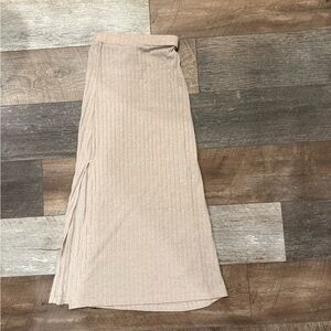 Elegant Beige Women's Skirt